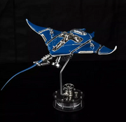 Mechanical Manta Ray 3D Metal Model | Kinetic Sculpture with Magnetic Armor
