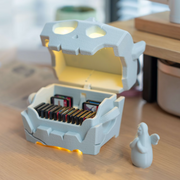 💀 Voice-controlled skull treasure chest | Smart Game Card Storage with Sound & Light