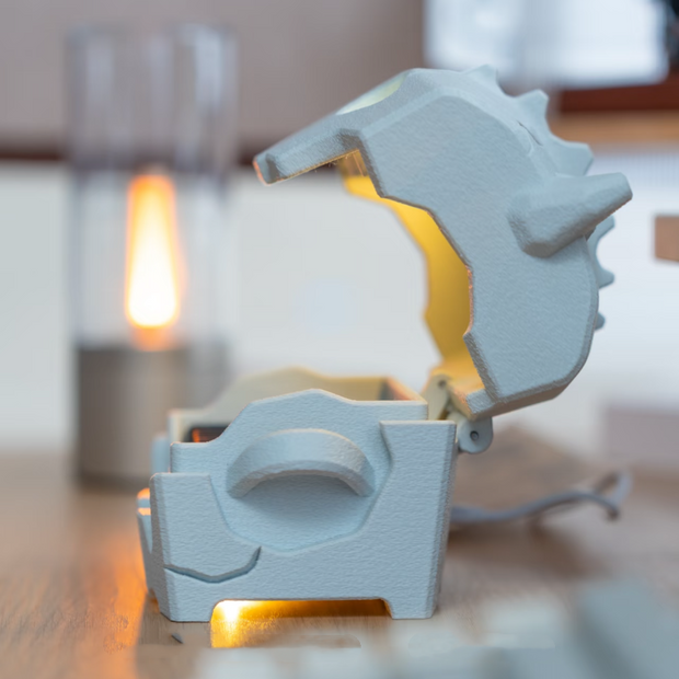 💀 Voice-controlled skull treasure chest | Smart Game Card Storage with Sound & Light