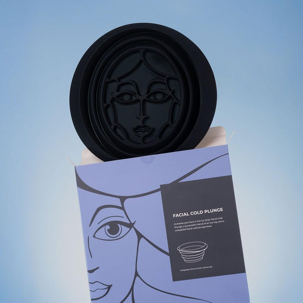 Foldable Facial Ice Bath | Built-In Ice Tray for Skincare & Relaxation