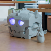 💀 Voice-controlled skull treasure chest | Smart Game Card Storage with Sound & Light