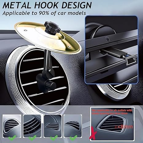 Turn Your Drive into a Drum Beat with This Mini Car Cymbal Vent!