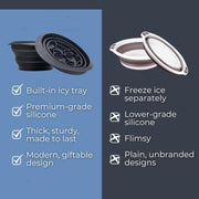 Foldable Facial Ice Bath | Built-In Ice Tray for Skincare & Relaxation